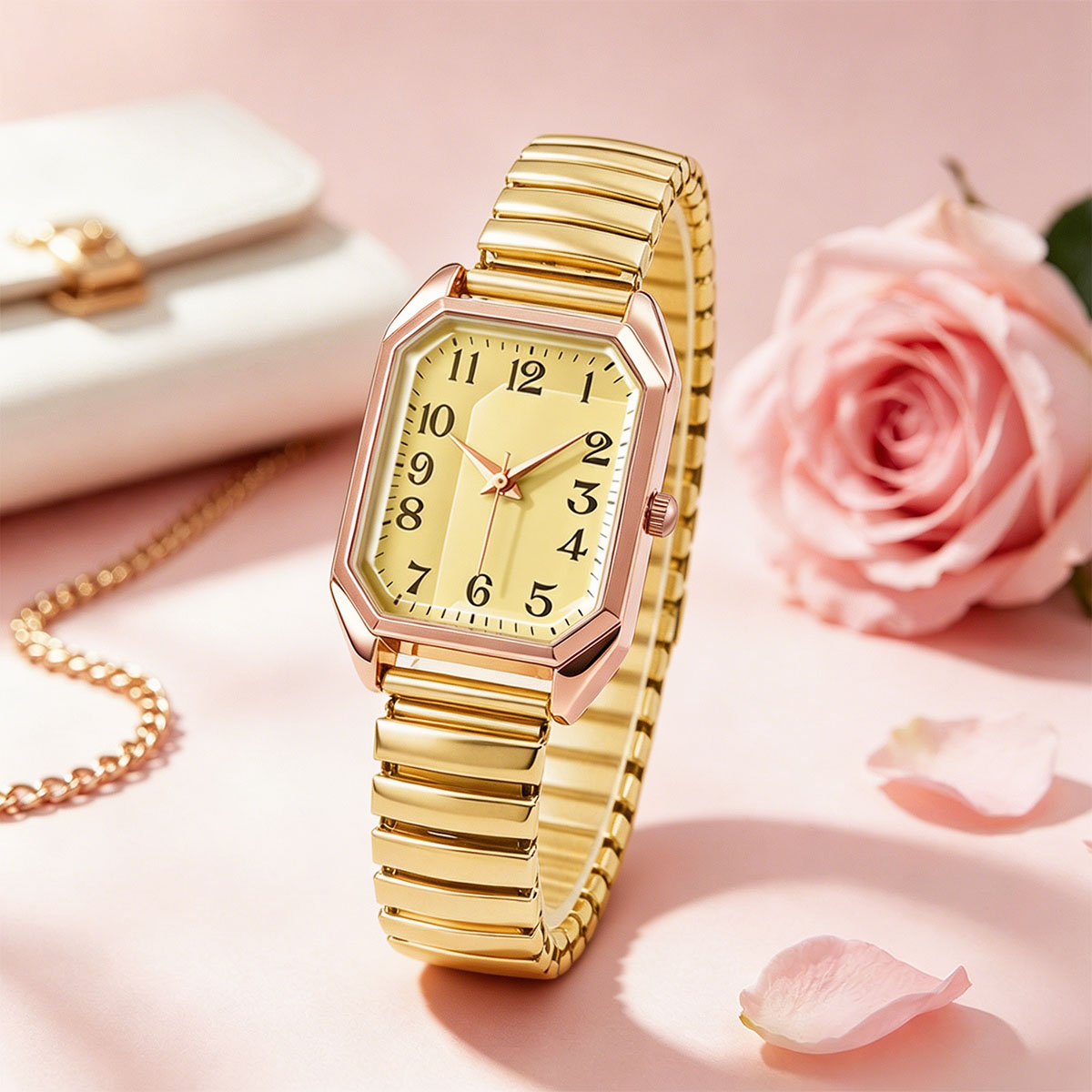 นาฬิกาข้อมือควอตซ์ทรงสี่เหลี่ย - Luxury Watch For Sale บทวิจารณ์และราคา
