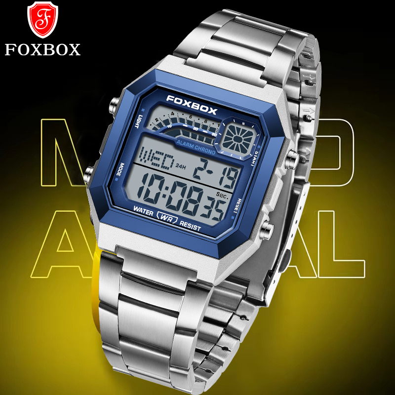 นาฬิกาข้อมือดิจิตอลแฟชั่นหรูหร - Luxury Watch Square บทวิจารณ์และราคา