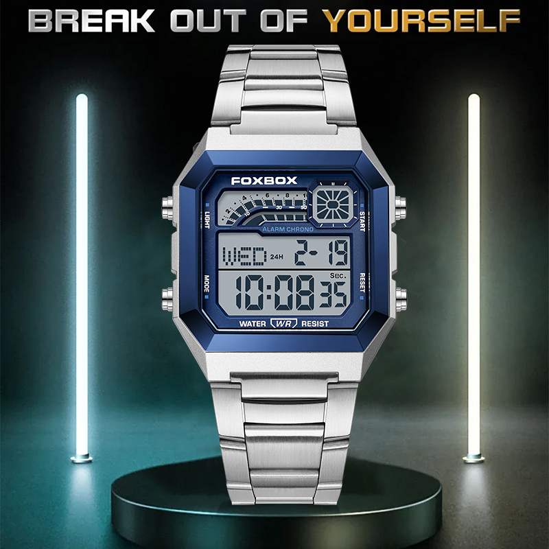 นาฬิกาข้อมือดิจิตอลแฟชั่นหรูหร - Luxury Watch Square บทวิจารณ์และราคา