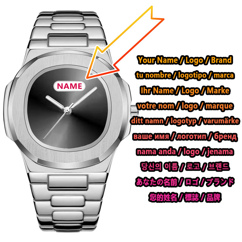 นาฬิกาควอตซ์ผู้ชายโลโก้แบบกำหน - Luxury Watch Logo บทวิจารณ์และราคา